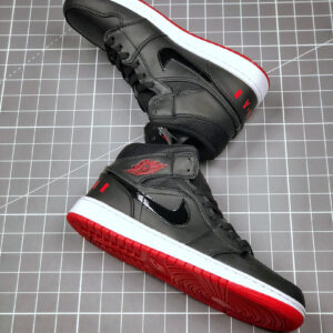 Air Jordan 1 Mid Bred Black University Red-White BQ6578-001 For Sale