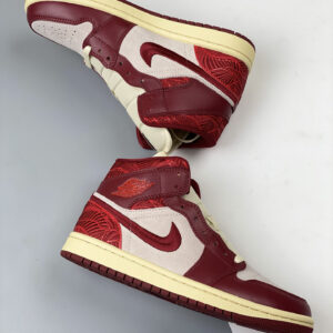 Air Jordan 1 Mid Tiki Leaf Team Red Sail Muslin DZ2820-601 For Sale