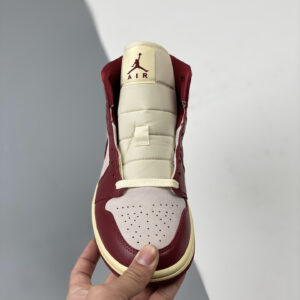 Air Jordan 1 Mid Tiki Leaf Team Red Sail Muslin DZ2820-601 For Sale