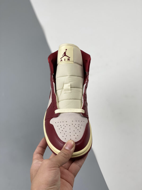 Air Jordan 1 Mid Tiki Leaf Team Red Sail Muslin DZ2820-601 For Sale