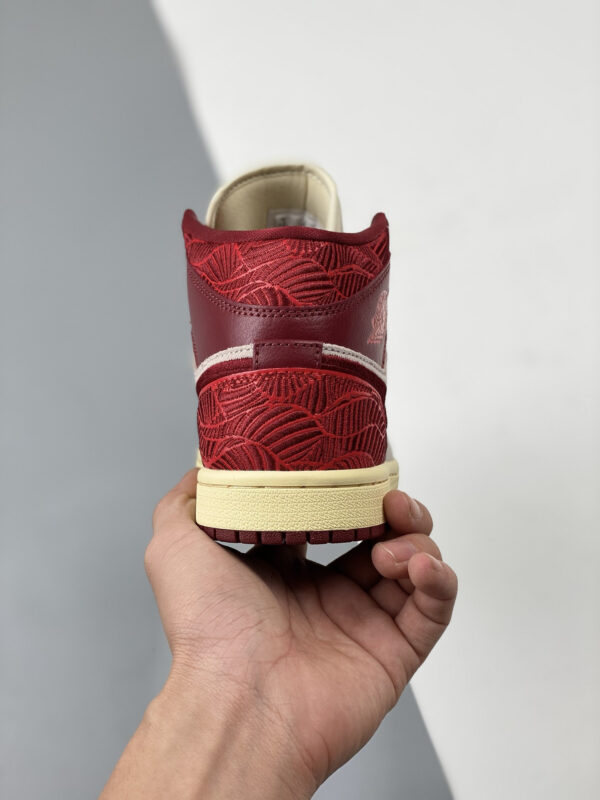 Air Jordan 1 Mid Tiki Leaf Team Red Sail Muslin DZ2820-601 For Sale