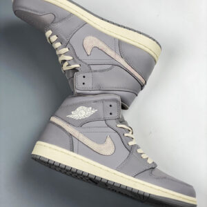 Air Jordan 1 Mid Atmosphere Grey Pale Ivory For Sale