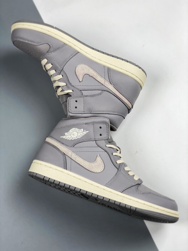 Air Jordan 1 Mid Atmosphere Grey Pale Ivory For Sale