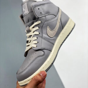 Air Jordan 1 Mid Atmosphere Grey Pale Ivory For Sale