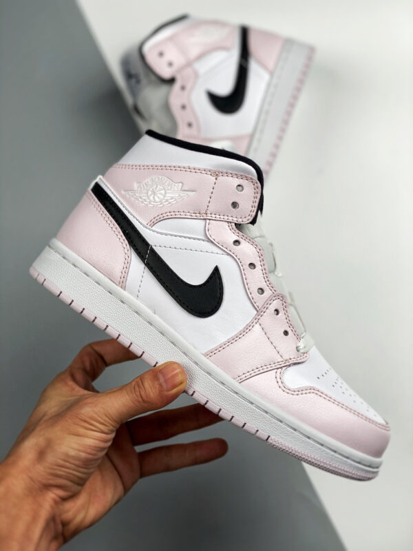 Air Jordan 1 Mid Barely Rose White Pink Black For Sale