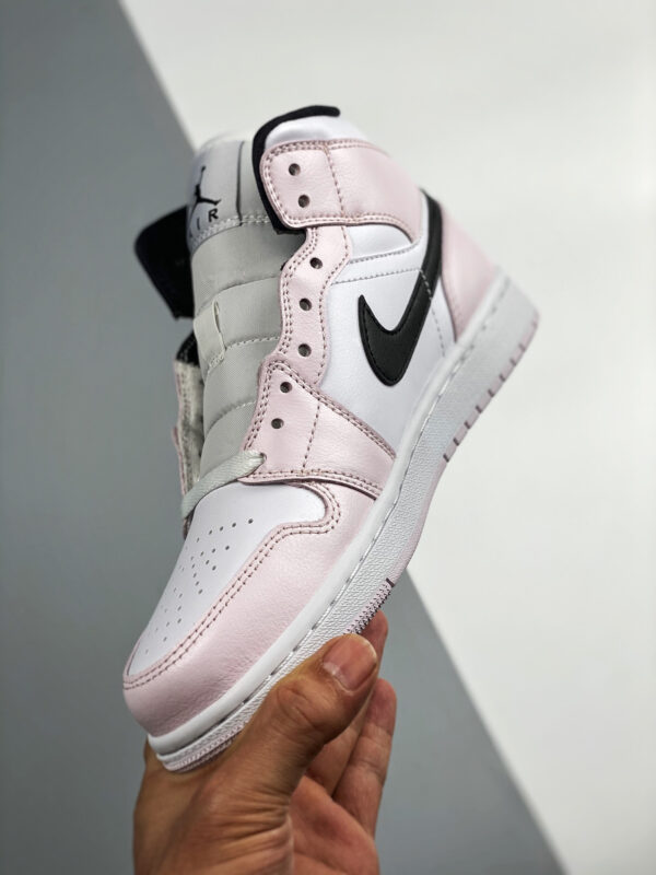 Air Jordan 1 Mid Barely Rose White Pink Black For Sale