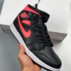 Air Jordan 1 Mid Black Siren RedWhite BQ6472-004 For Sale