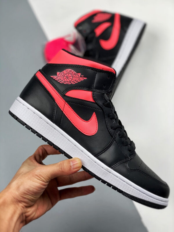 Air Jordan 1 Mid Black Siren RedWhite BQ6472-004 For Sale