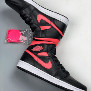 Air Jordan 1 Mid Black Siren RedWhite BQ6472-004 For Sale