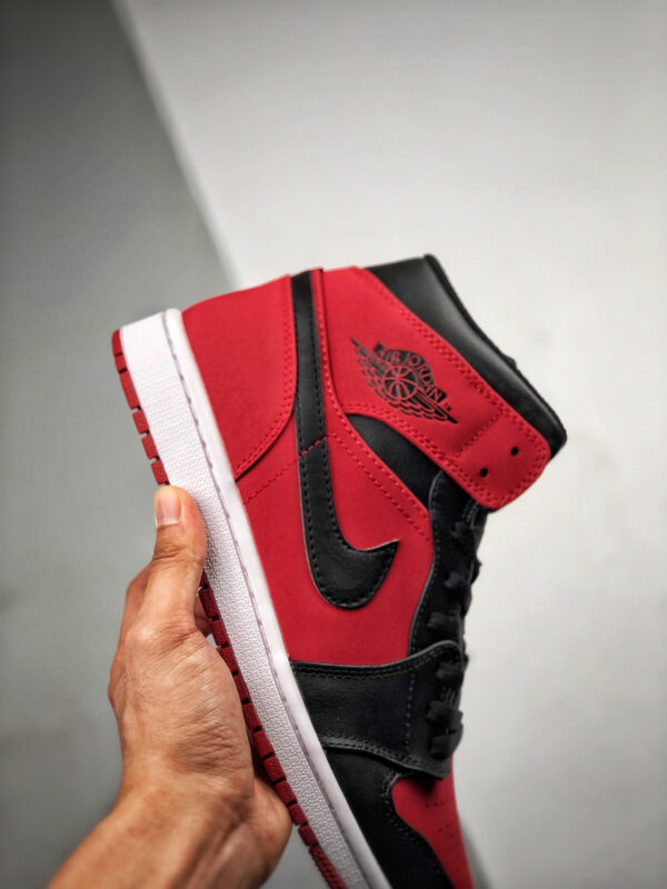 Air Jordan 1 Mid Bred Gym Red Black-White On Sale