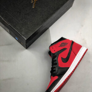 Air Jordan 1 Mid Bred Gym Red Black-White On Sale