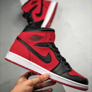 Air Jordan 1 Mid Bred Gym Red Black-White On Sale