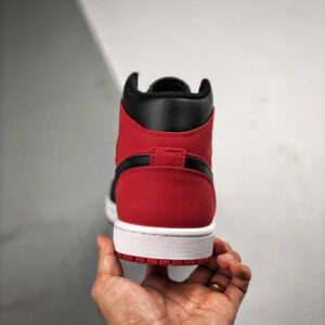 Air Jordan 1 Mid Bred Gym Red Black-White On Sale