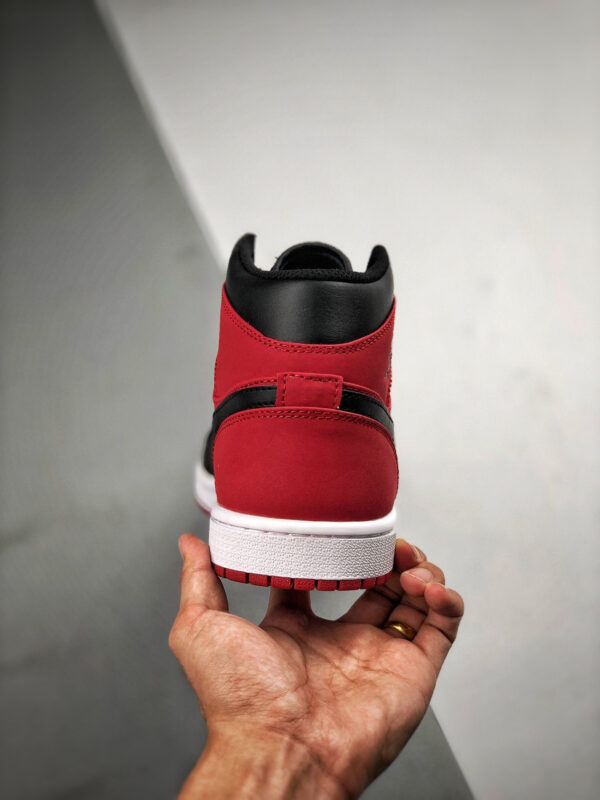 Air Jordan 1 Mid Bred Gym Red Black-White On Sale