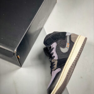 Air Jordan 1 Mid Inside Out Black Grey DM9652-001 For Sale