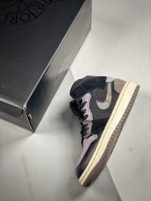 Air Jordan 1 Mid Inside Out Black Grey DM9652-001 For Sale