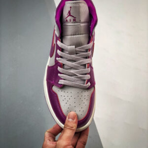 Air Jordan 1 Mid Magenta Light Grey White BQ6472-501 For Sale