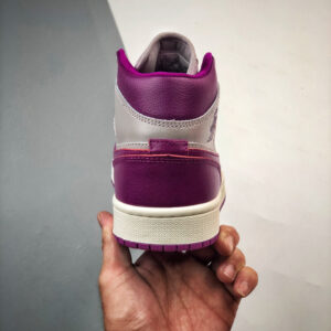 Air Jordan 1 Mid Magenta Light Grey White BQ6472-501 For Sale