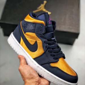 Air Jordan 1 Mid Obsidian Desert Ochre For Sale