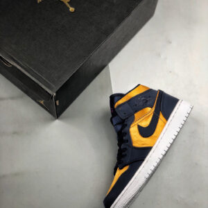 Air Jordan 1 Mid Obsidian Desert Ochre For Sale