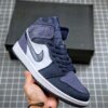 Air Jordan 1 Mid Obsidian Sanded Purple-White For Sale