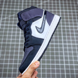 Air Jordan 1 Mid Obsidian Sanded Purple-White For Sale