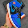 Air Jordan 1 Mid Racer Blue BlackTotal Orange Green Abyss For Sale