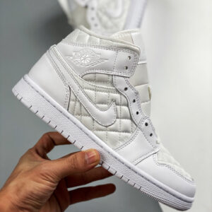 Air Jordan 1 Mid SE White Quilted DB6078-100 For Sale