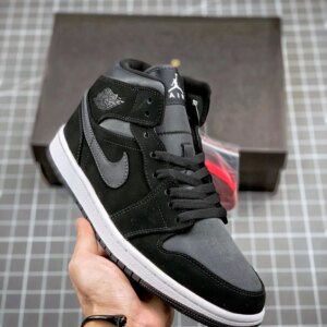 Air Jordan 1 Mid SE Black Grey 852542-012 On Sale