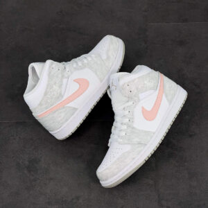 Air Jordan 1 Mid SE Light Iron Ore Atmosphere White For Sale