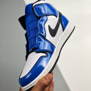 Air Jordan 1 Mid SE Signal BlueWhite-Black For Sale