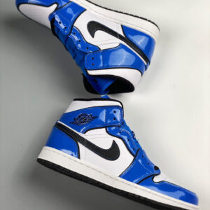 Air Jordan 1 Mid SE Signal BlueWhite-Black For Sale