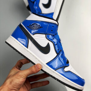 Air Jordan 1 Mid SE Signal BlueWhite-Black For Sale