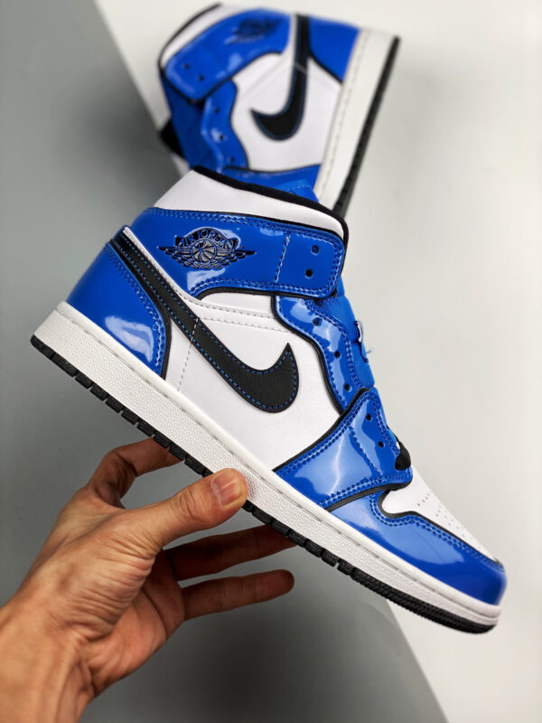 Air Jordan 1 Mid SE Signal BlueWhite-Black For Sale