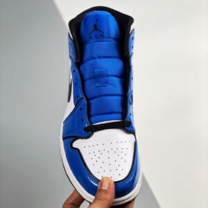 Air Jordan 1 Mid SE Signal BlueWhite-Black For Sale