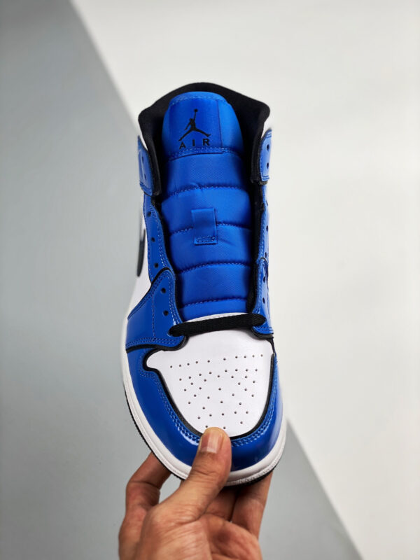 Air Jordan 1 Mid SE Signal BlueWhite-Black For Sale