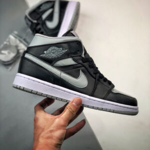 Air Jordan 1 Mid Shadow Black Grey BQ6472-007 For Sale