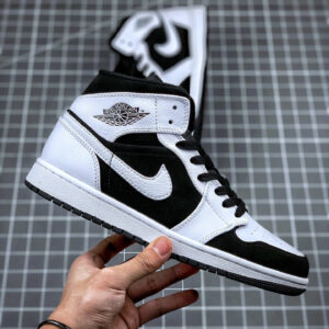 Air Jordan 1 Mid Tuxedo White Black On Sale