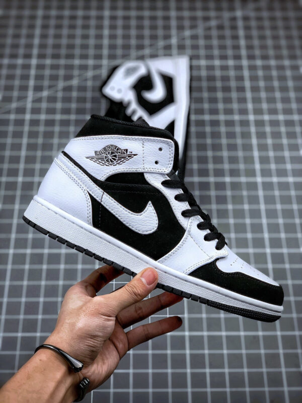 Air Jordan 1 Mid Tuxedo White Black On Sale