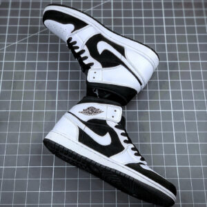 Air Jordan 1 Mid Tuxedo White Black On Sale