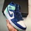 Air Jordan 1 Mid White Navy-Blue Mint 554724-413 For Sale