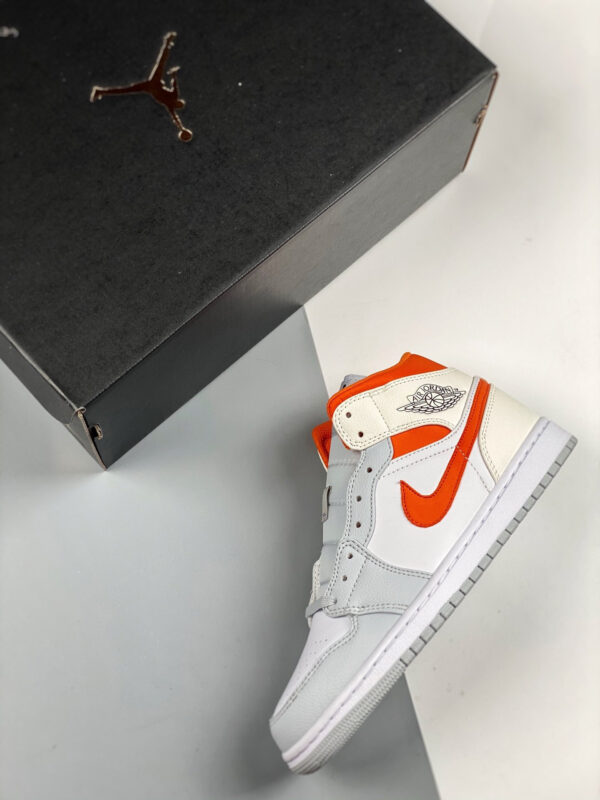 Air Jordan 1 Mid White Starfish-Pure Platinum-Sail For Sale