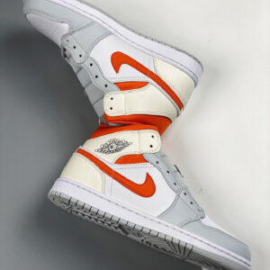 Air Jordan 1 Mid White Starfish-Pure Platinum-Sail For Sale