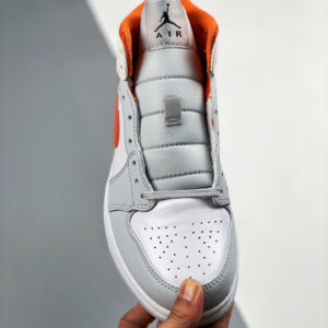 Air Jordan 1 Mid White Starfish-Pure Platinum-Sail For Sale