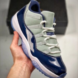 Air Jordan 11 Low Georgetown Grey Mist White-Midnight Navy For Sale