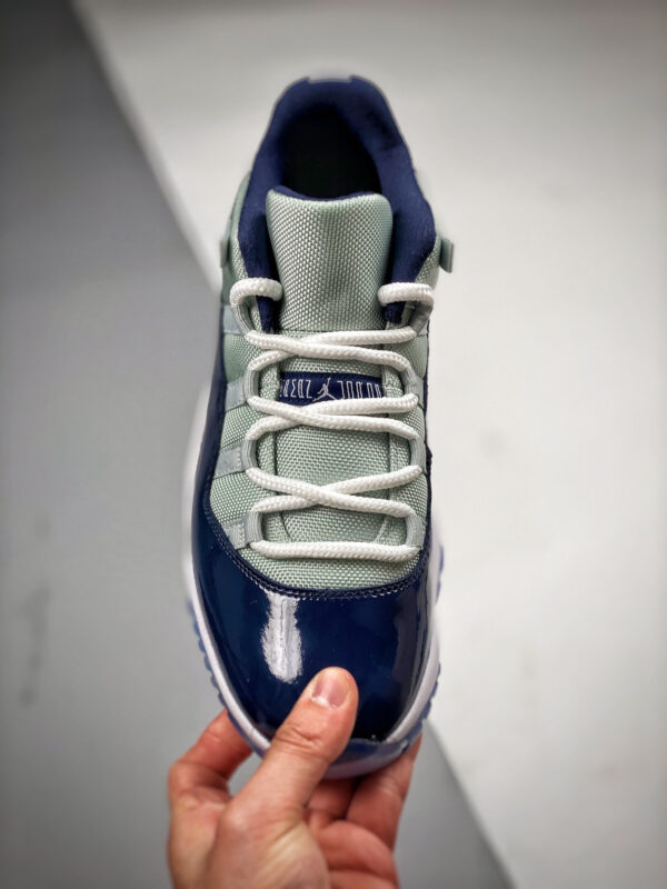 Air Jordan 11 Low Georgetown Grey Mist White-Midnight Navy For Sale