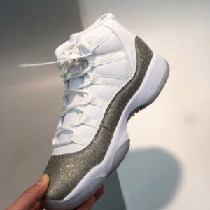 Air Jordan 11 White Metallic Silver-Vast Grey For Sale
