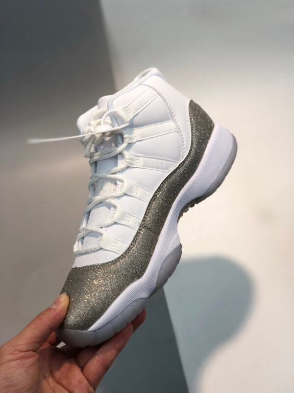 Air Jordan 11 White Metallic Silver-Vast Grey For Sale