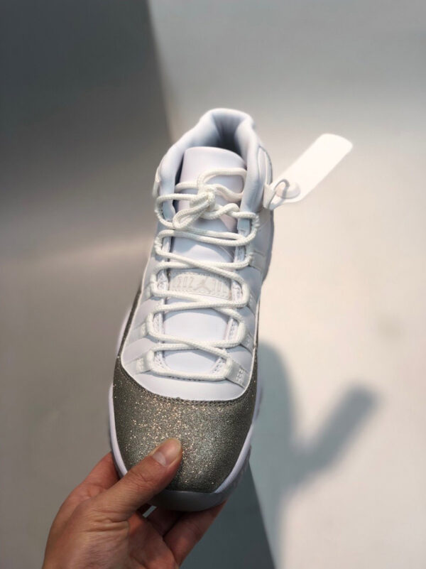 Air Jordan 11 White Metallic Silver-Vast Grey For Sale