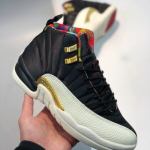 Air Jordan 12 CNY Black Sail-Metallic Gold-True Red